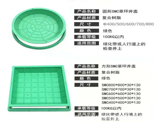 藤县树脂复合种植井盖展示